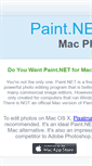 Mobile Screenshot of paintnetformac.com